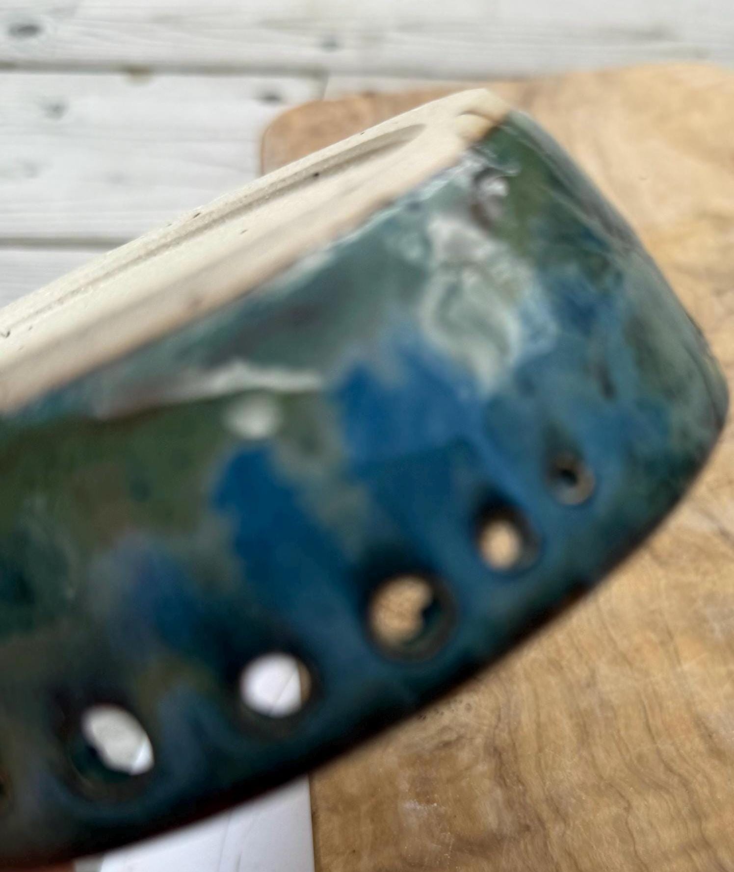 Handmade Ceramic Garlic Grater & Herb Stripper Bowl | Ginger Grater | Wheel-Thrown Kitchen Tool - Image 7
