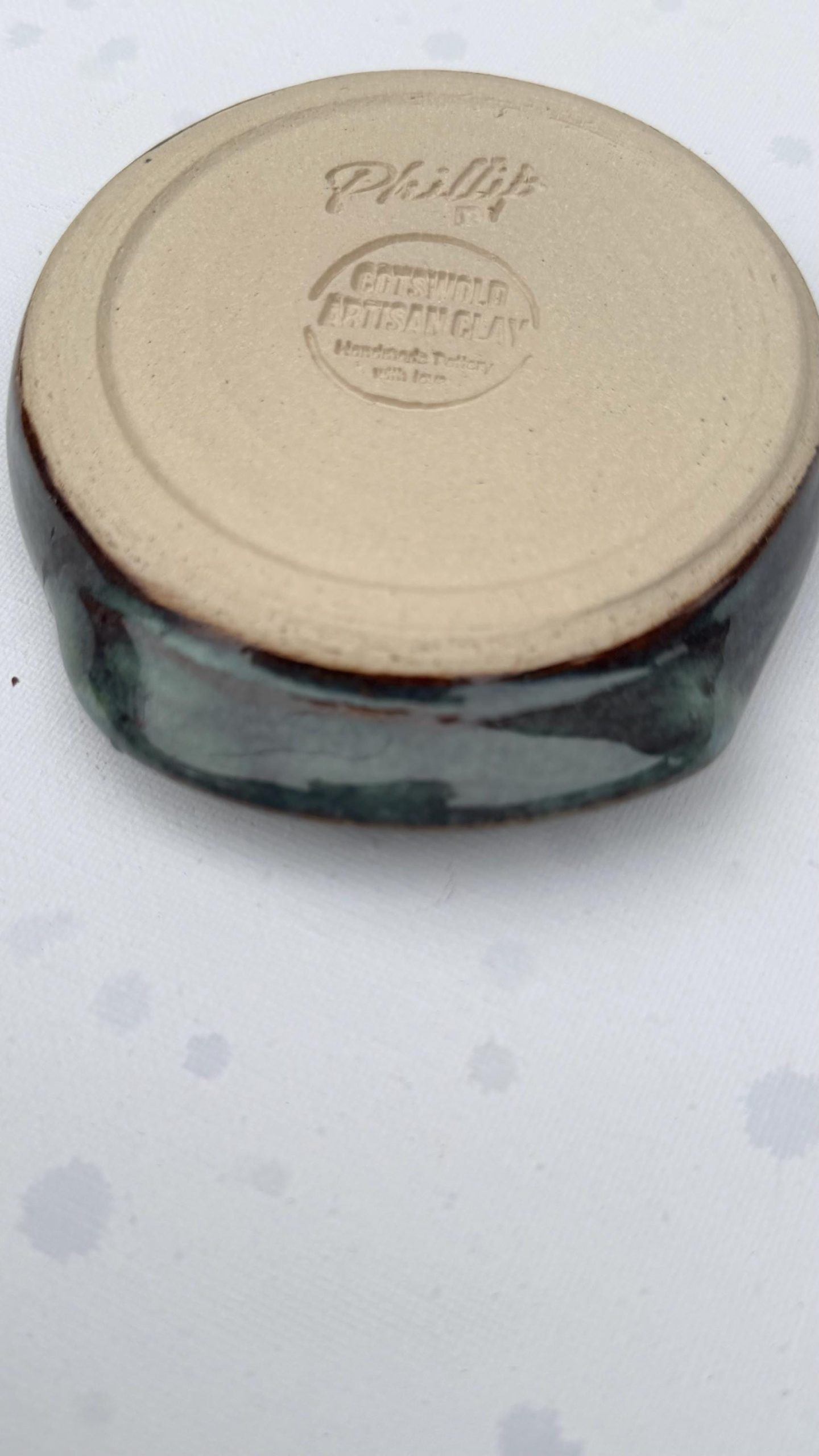 Handmade Ceramic Spoon Rest Blue Stoneware Pottery Kitchen Utensil Rest - Image 5