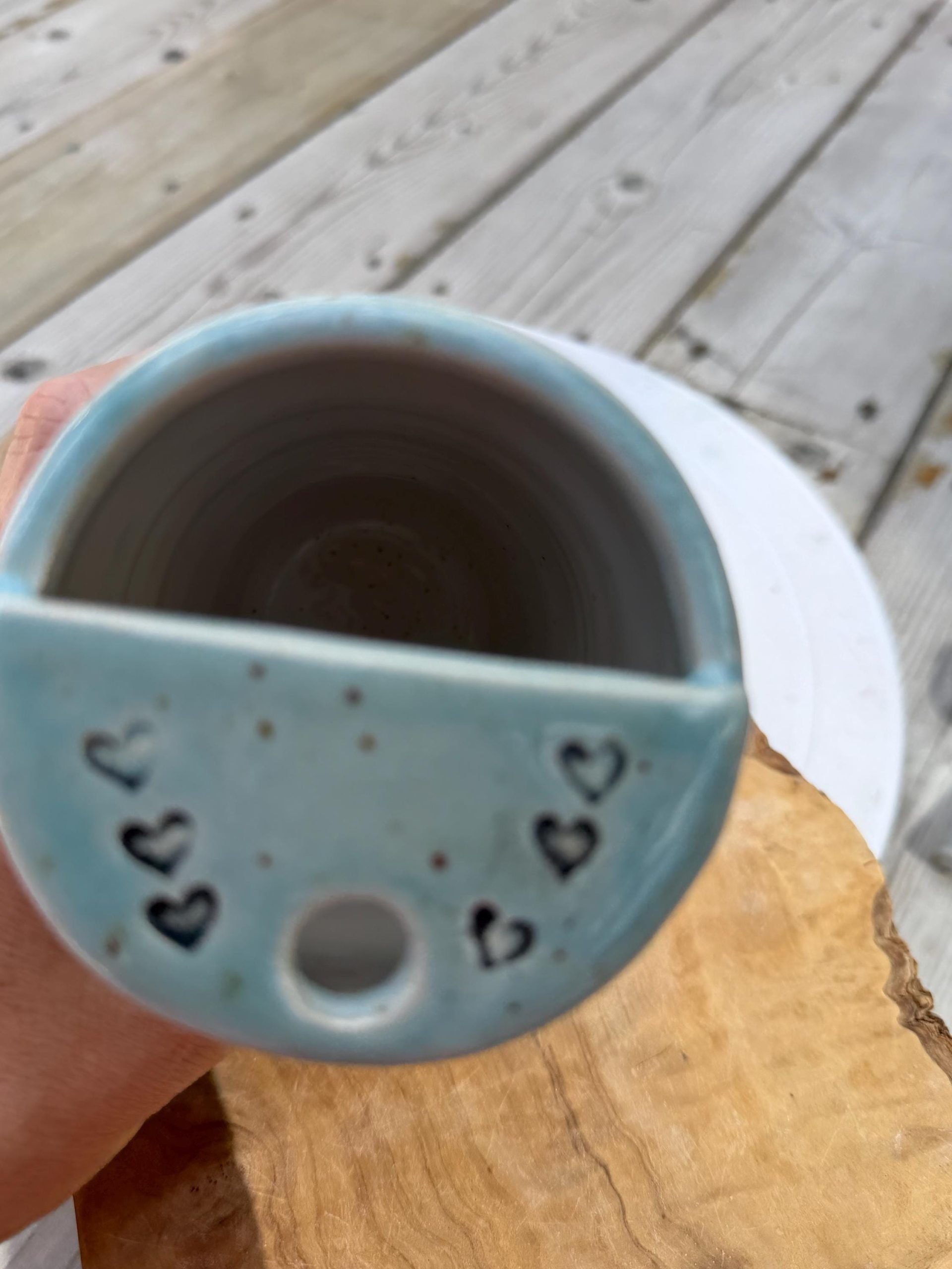 Handmade Ceramic Travel Mug with Metal Straw, Stoneware Reusable Coffee Cup, Puppy Love - Image 18