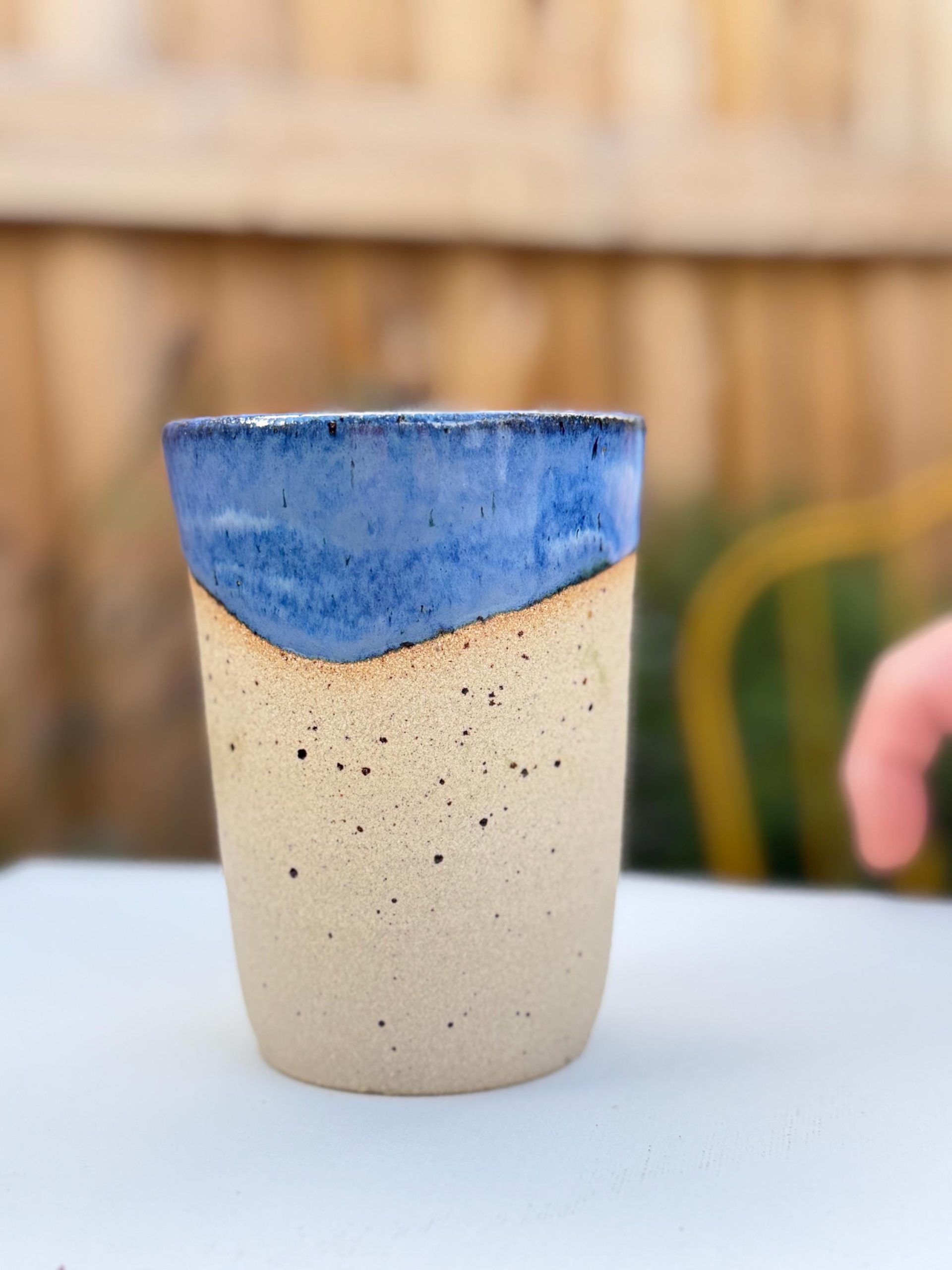 Handmade Light Blue Stoneware Mug, ghost Glaze Coffee Cup - Image 18