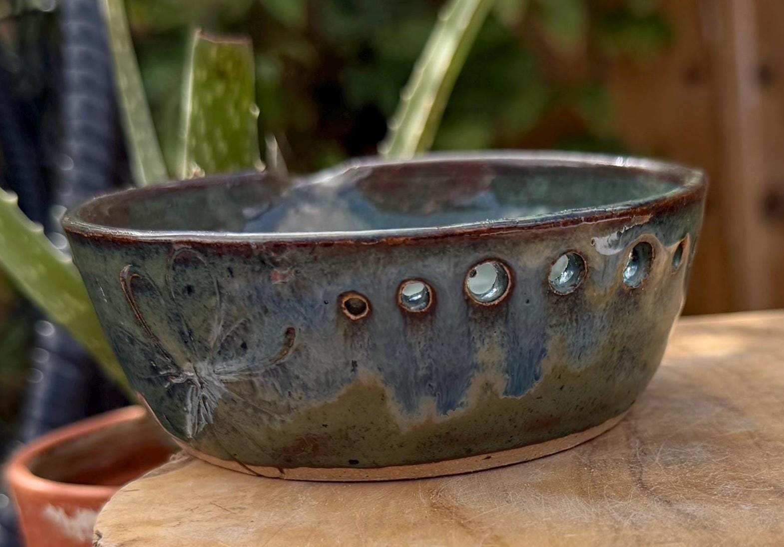 Handmade Ceramic Garlic Grater & Herb Stripper Bowl | Ginger Grater | Wheel-Thrown Kitchen Tool - Image 6