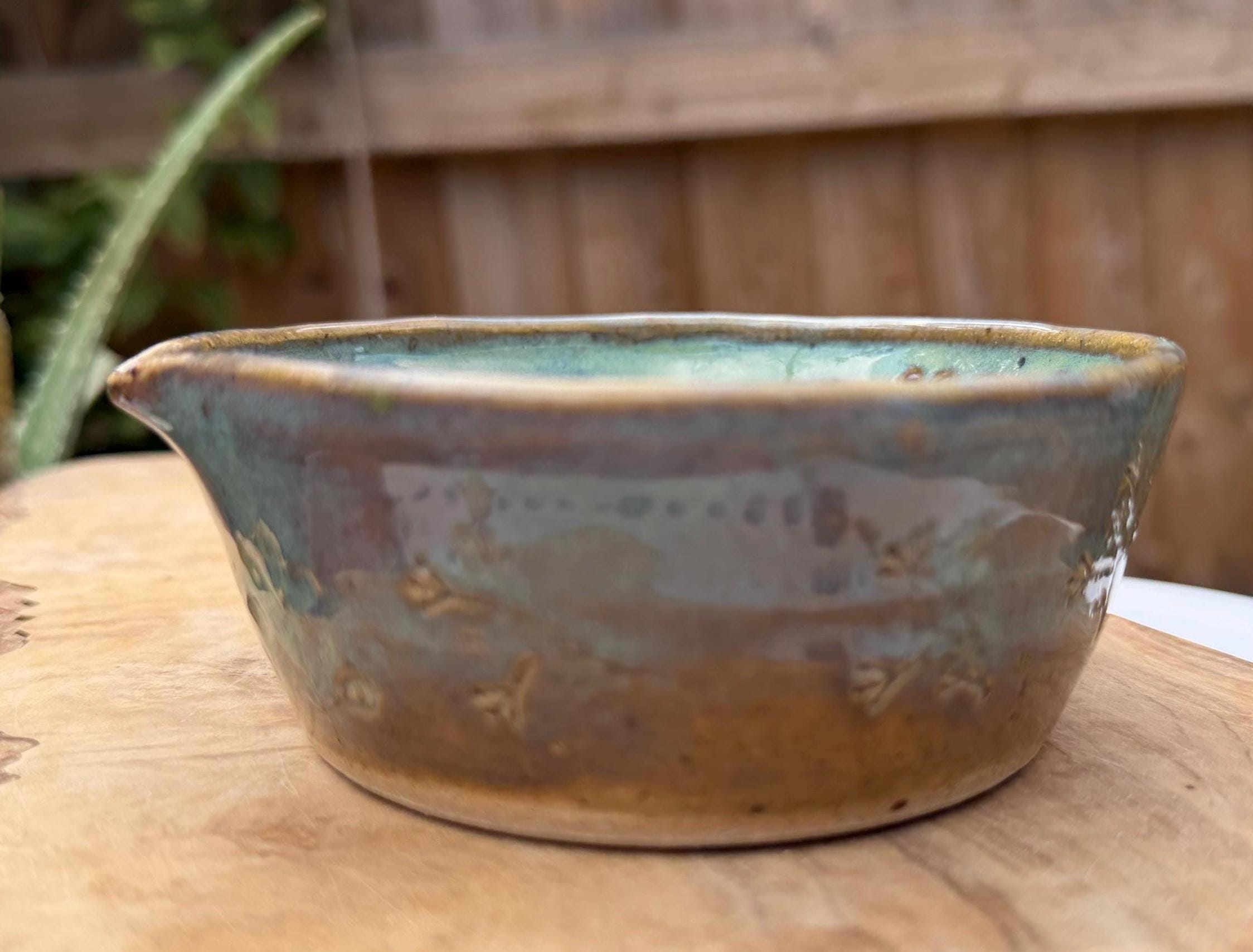 Handmade Ceramic Garlic Grater & Herb Stripper Bowl | Ginger Grater | Wheel-Thrown Kitchen Tool - Image 12