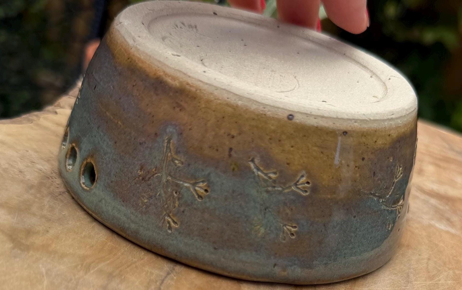 Handmade Ceramic Garlic Grater & Herb Stripper Bowl | Ginger Grater | Wheel-Thrown Kitchen Tool - Image 13