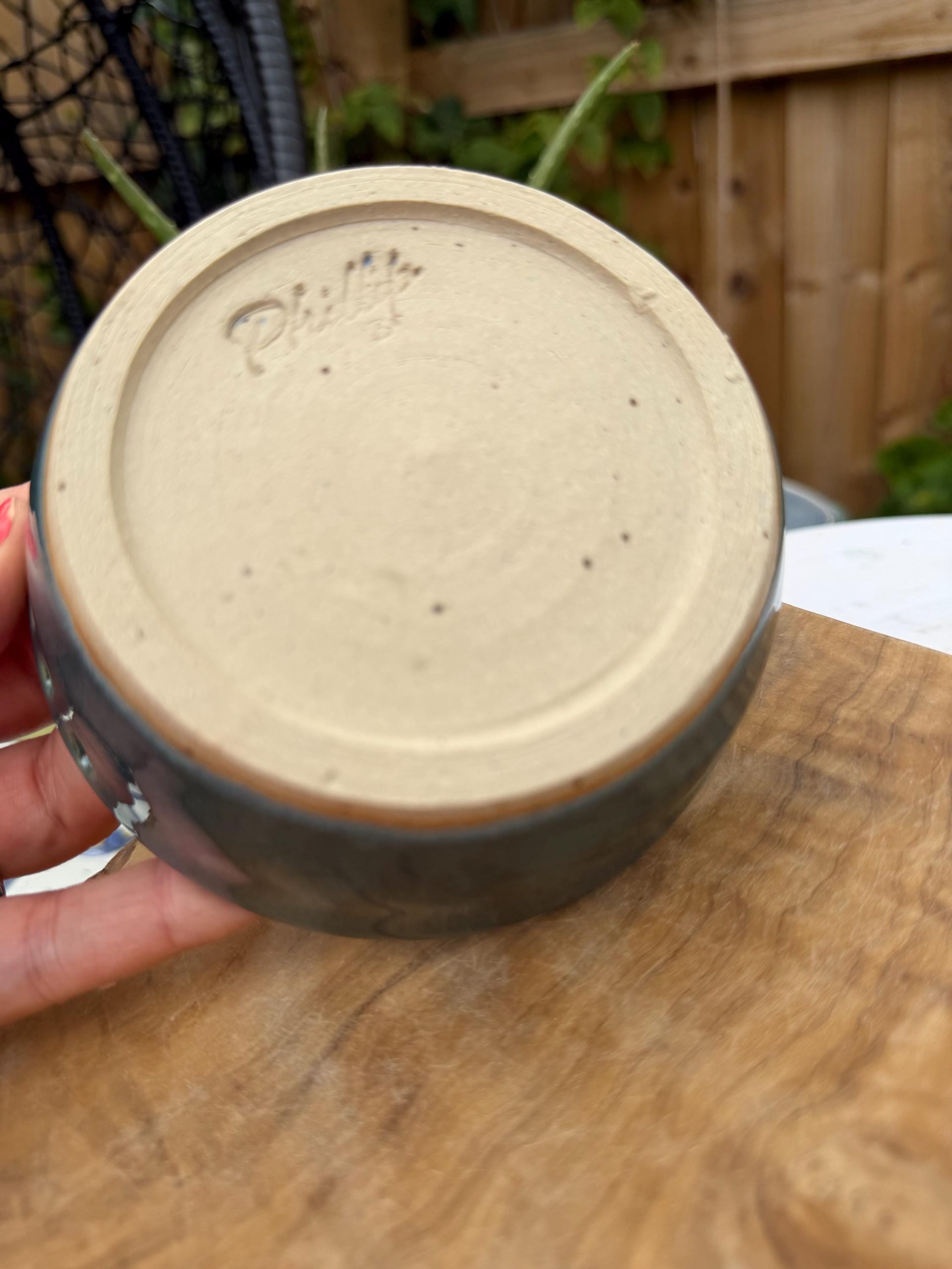 Handmade Ceramic Garlic Grater & Herb Stripper Bowl Aqua | Ginger Grater | Wheel-Thrown Kitchen Tool - Image 10