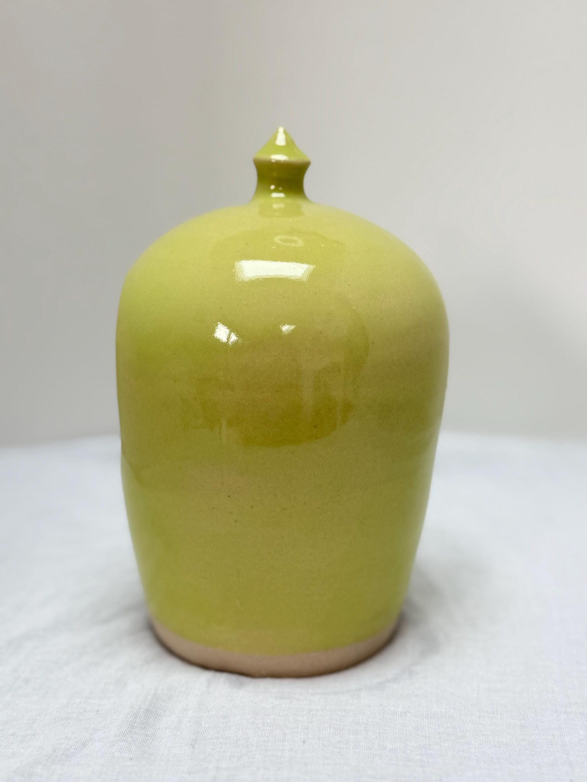Handmade Green Stoneware Salt Pig, Kitchen Salt Holder - Image 9