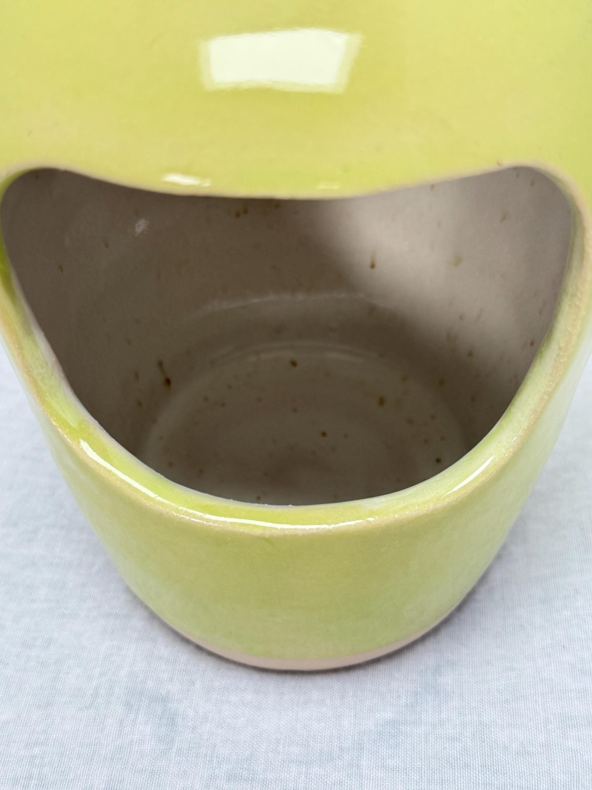 Handmade Green Stoneware Salt Pig, Kitchen Salt Holder - Image 8