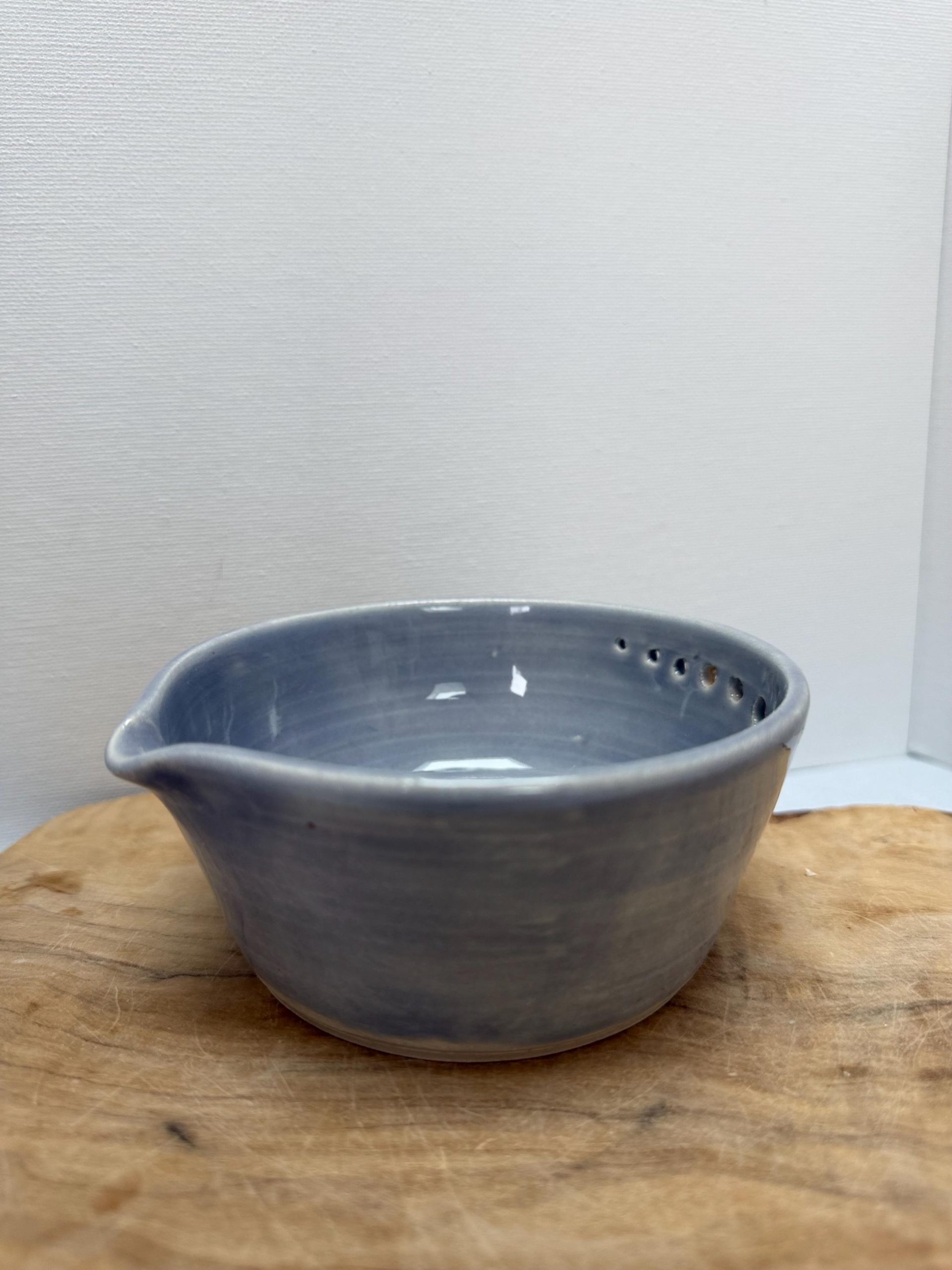 Handmade Ceramic Garlic Grater & Herb Stripper Bowl | Ginger Grater | Wheel-Thrown Kitchen Tool - Image 3