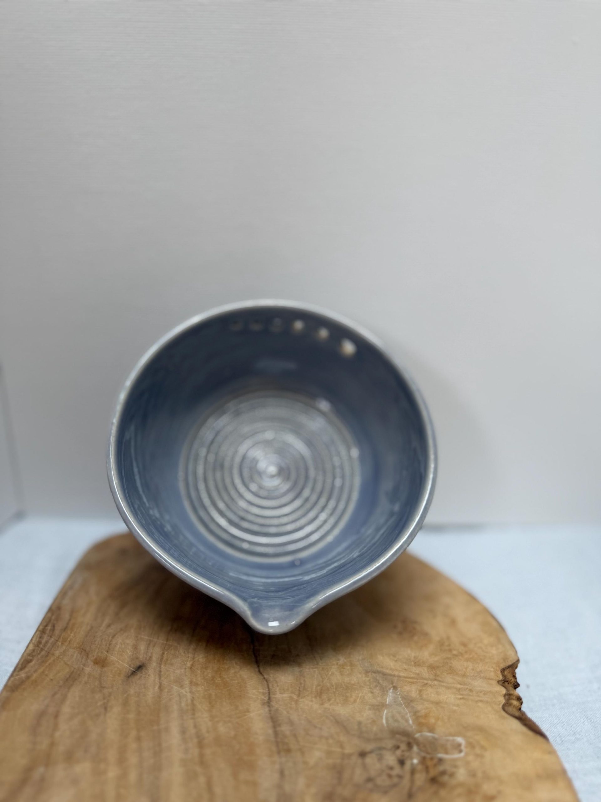 Handmade Ceramic Garlic Grater & Herb Stripper Bowl | Ginger Grater | Wheel-Thrown Kitchen Tool - Image 4
