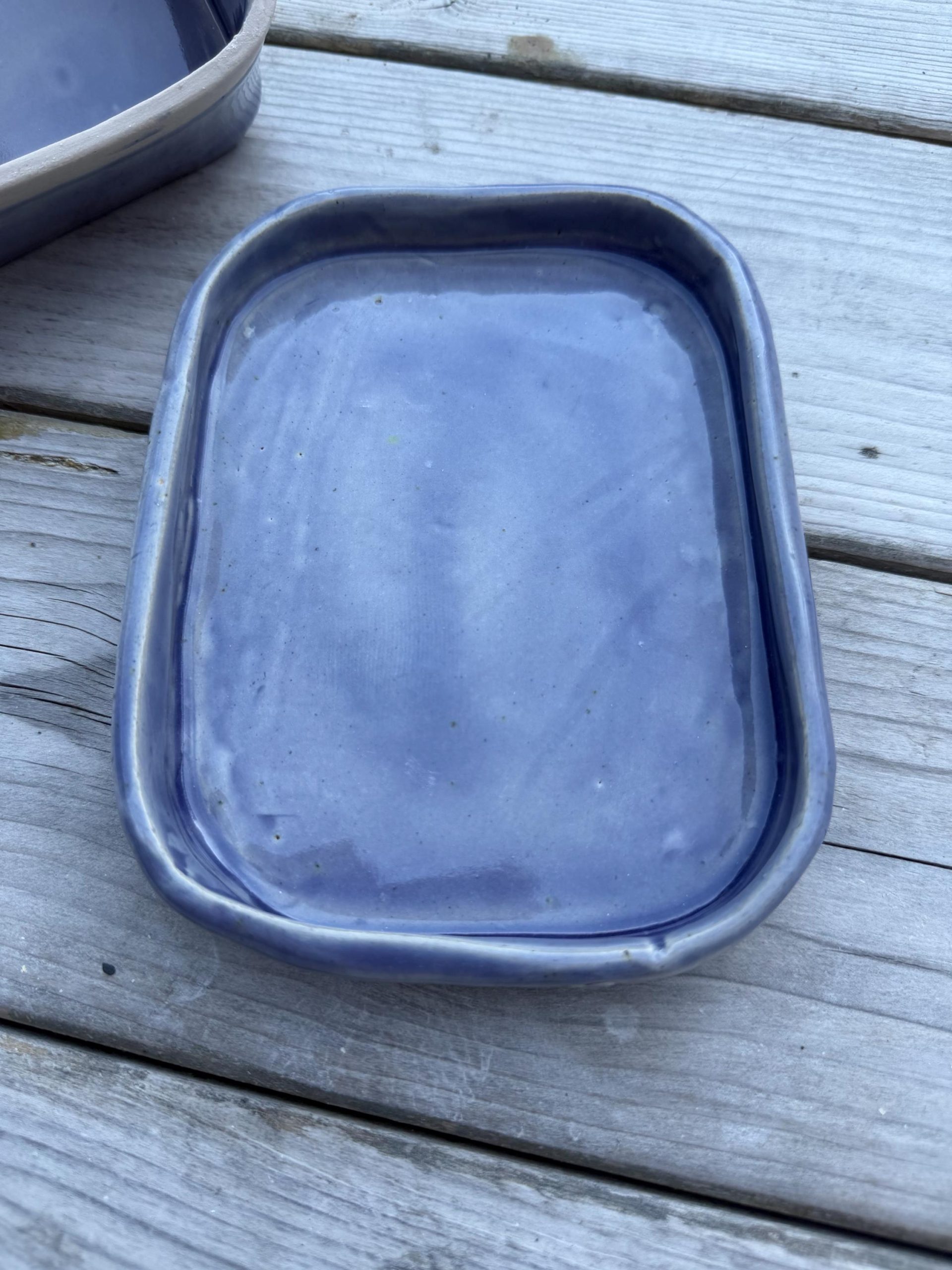 Handmade Ceramic Butter Dish with Lid, Lavender Floral Embossed Pottery, Cottagecore Purple Butter Keeper - Image 13