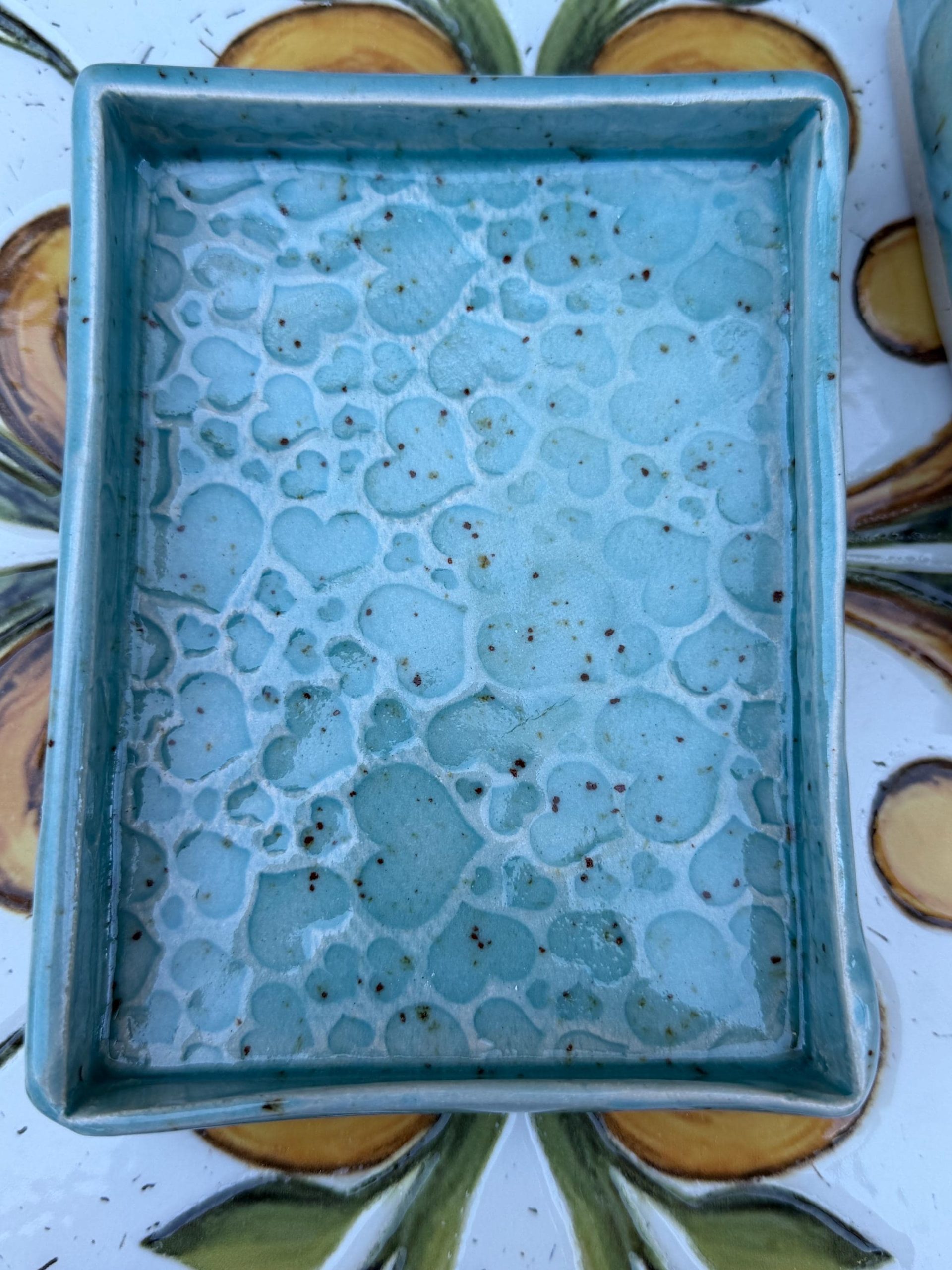 Handmade Blue Ceramic Butter Dish | Glazed Pottery Kitchen Decor - Image 9