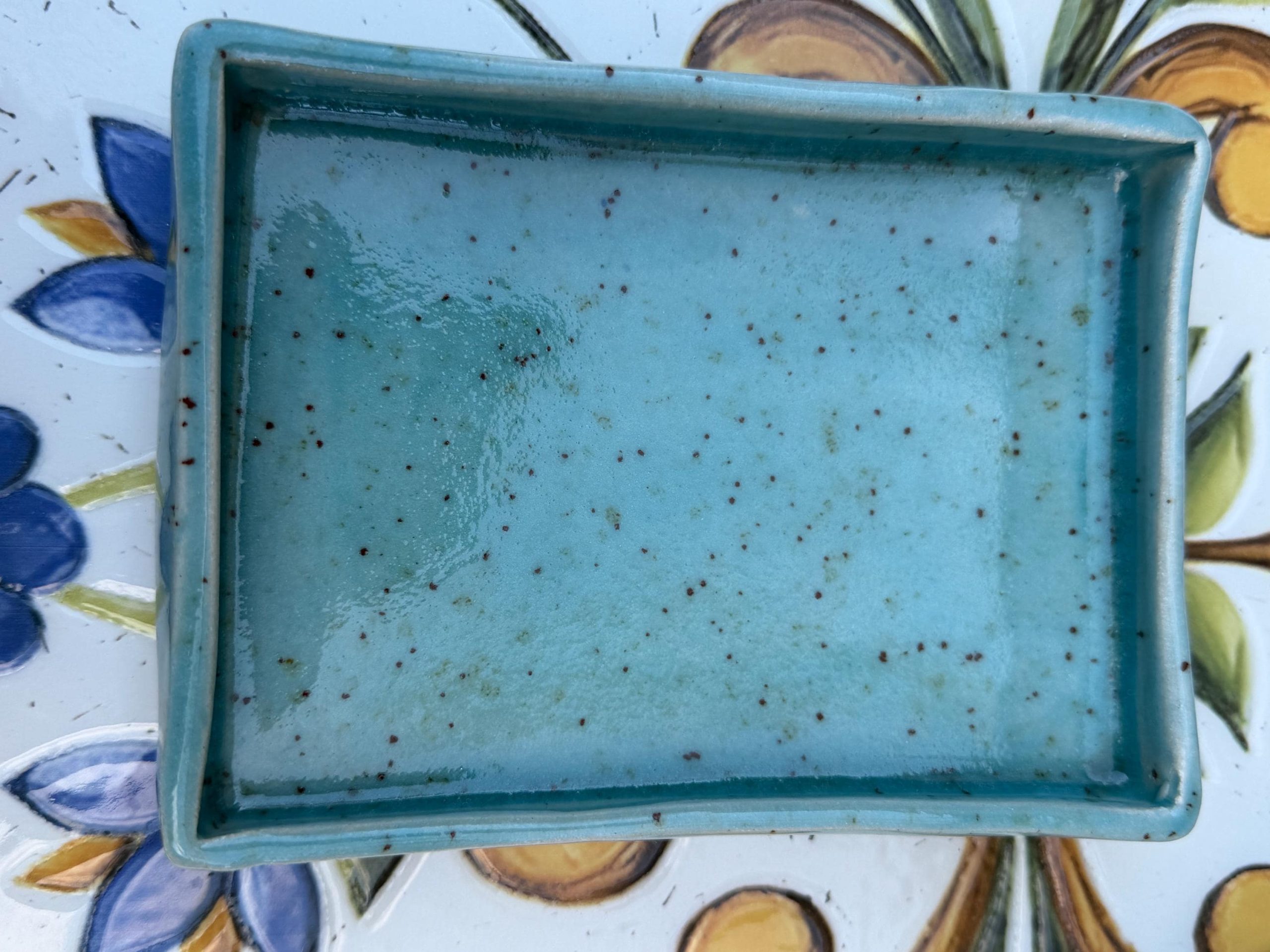 Handmade Blue Ceramic Butter Dish | Glazed Pottery Kitchen Decor - Image 5