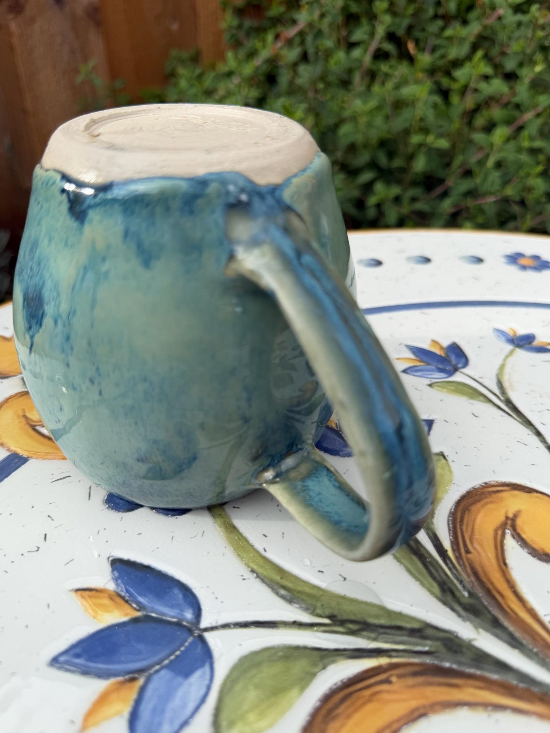 Handmade Blue Turquoise Ceramic Mug, Speckled Stoneware Coffee Cup, Artisan Pottery Tea Mug - Image 19