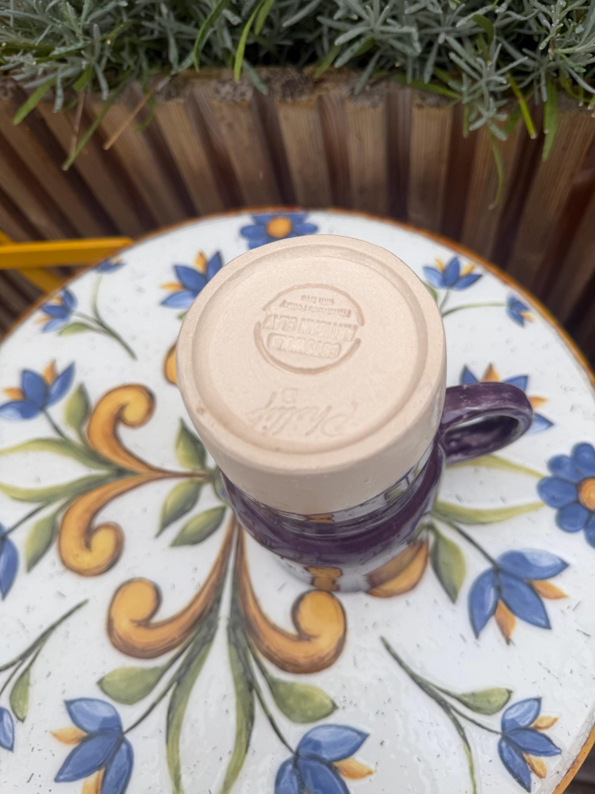 Handmade Purple Ceramic Travel Mug, smoothie Cup , Sipping Cover, Car Cup Holder Friendly Pottery - Image 16