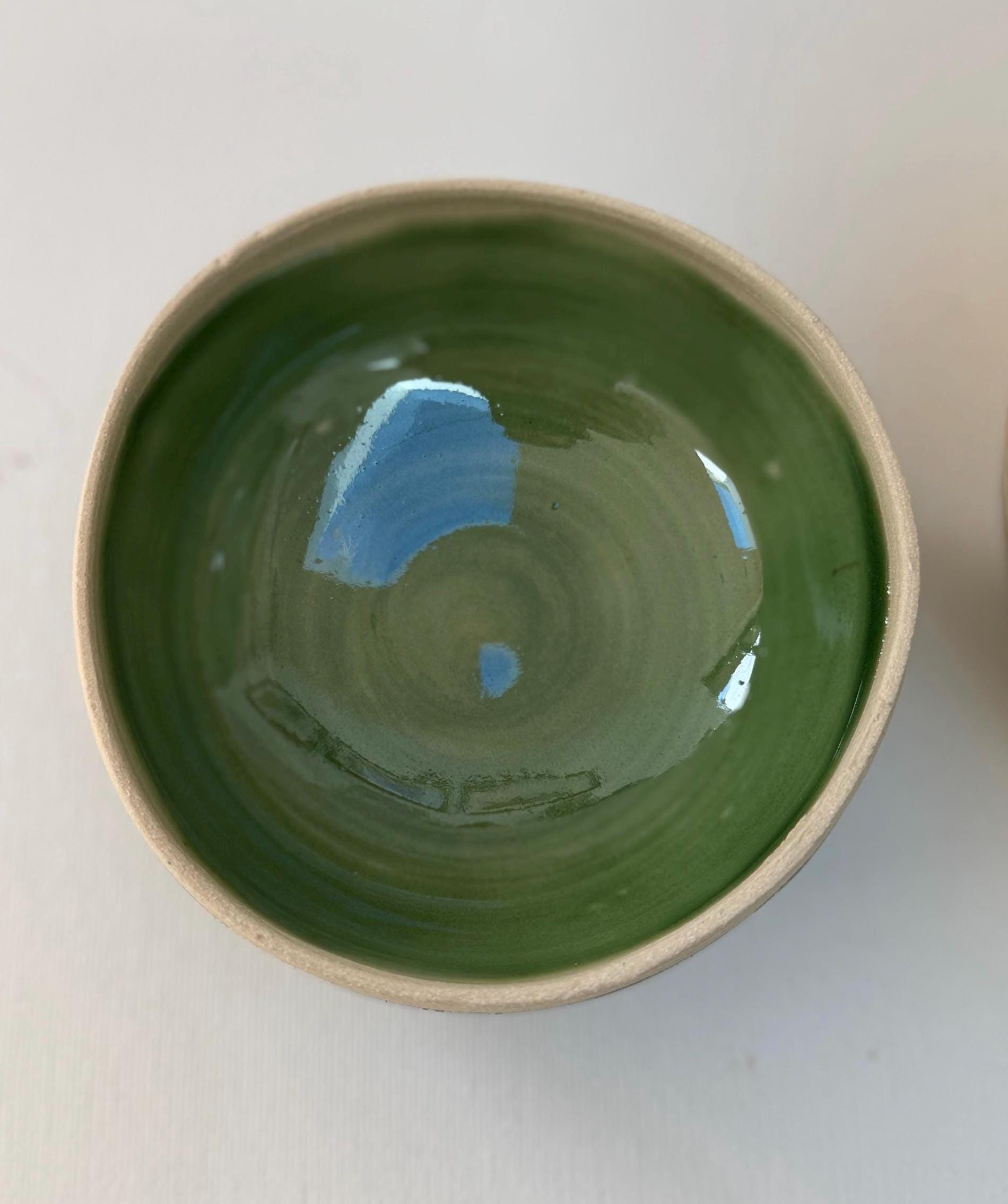 Handmade Ceramic Kimchi Fermentation Jar with Weights. Green Glazed Stoneware Crock with Matching Lid - Image 7