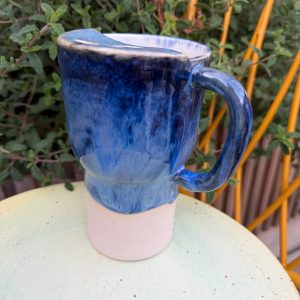 Handmade Ceramic Travel Mug, smoothies cup 440ml
