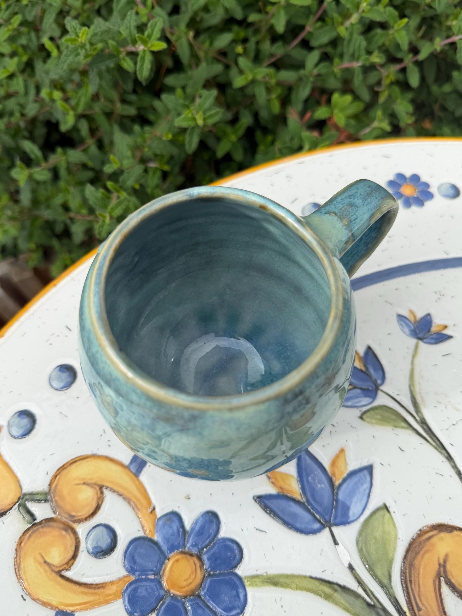 Handmade Blue Turquoise Ceramic Mug, Speckled Stoneware Coffee Cup, Artisan Pottery Tea Mug - Image 13