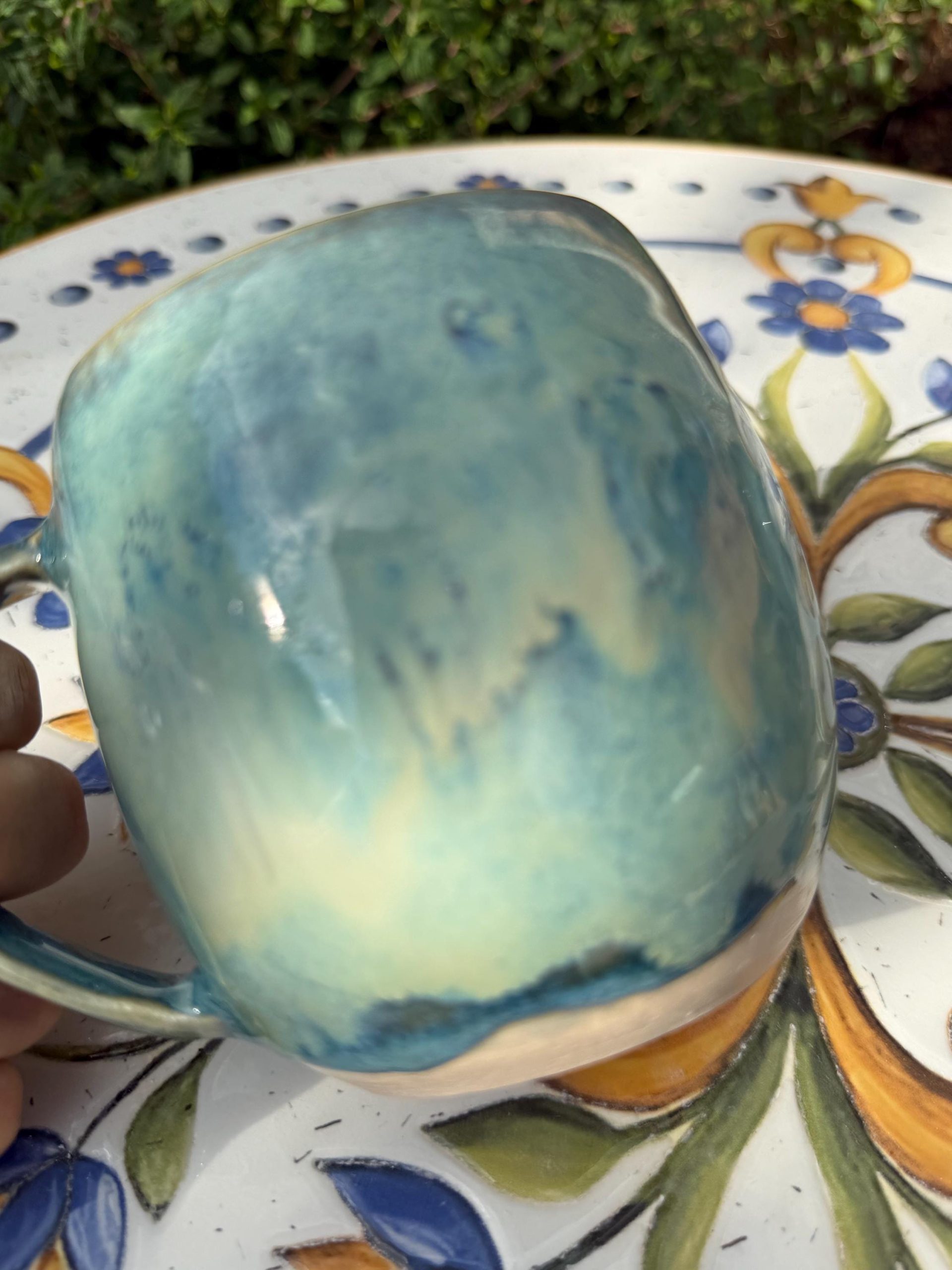 Handmade Blue Turquoise Ceramic Mug, Speckled Stoneware Coffee Cup, Artisan Pottery Tea Mug - Image 18